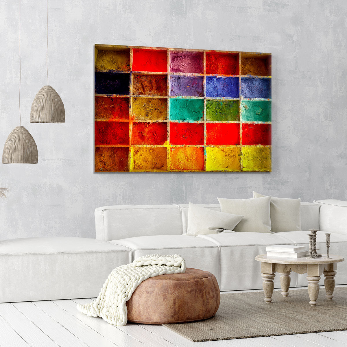 Coloured Squares Canvas Print or Poster - Canvas Art Rocks - 6