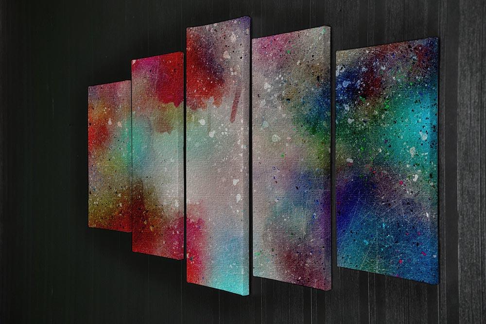 Colourful Mist 5 Split Panel Canvas - Canvas Art Rocks - 2