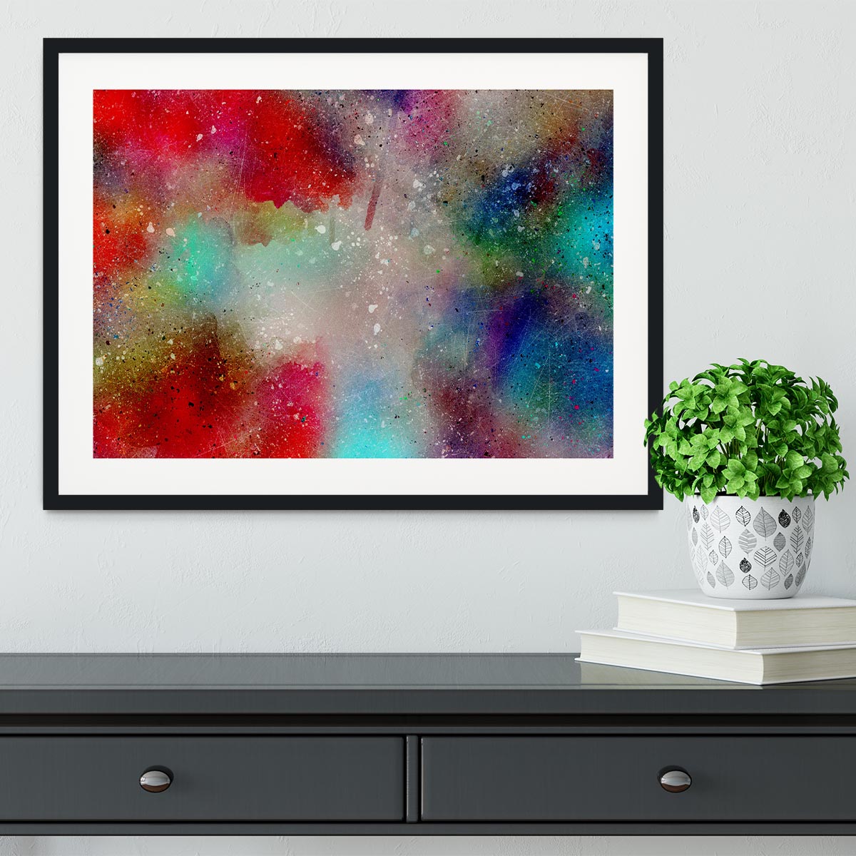 Colourful Mist Framed Print - Canvas Art Rocks - 1