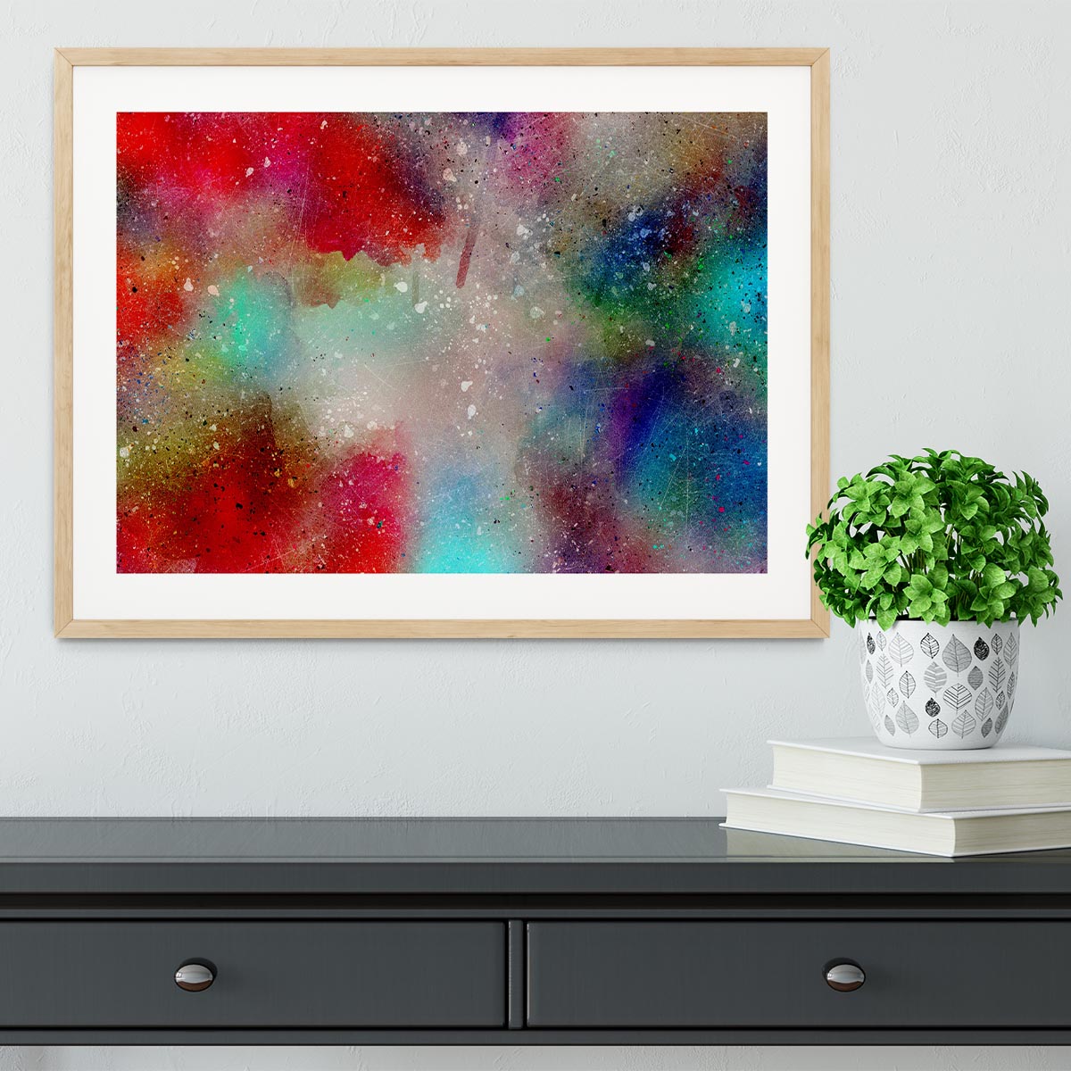 Colourful Mist Framed Print - Canvas Art Rocks - 3