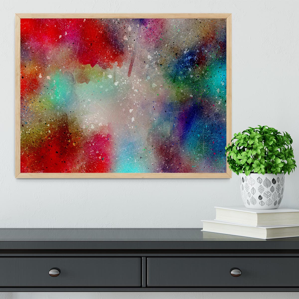Colourful Mist Framed Print - Canvas Art Rocks - 4