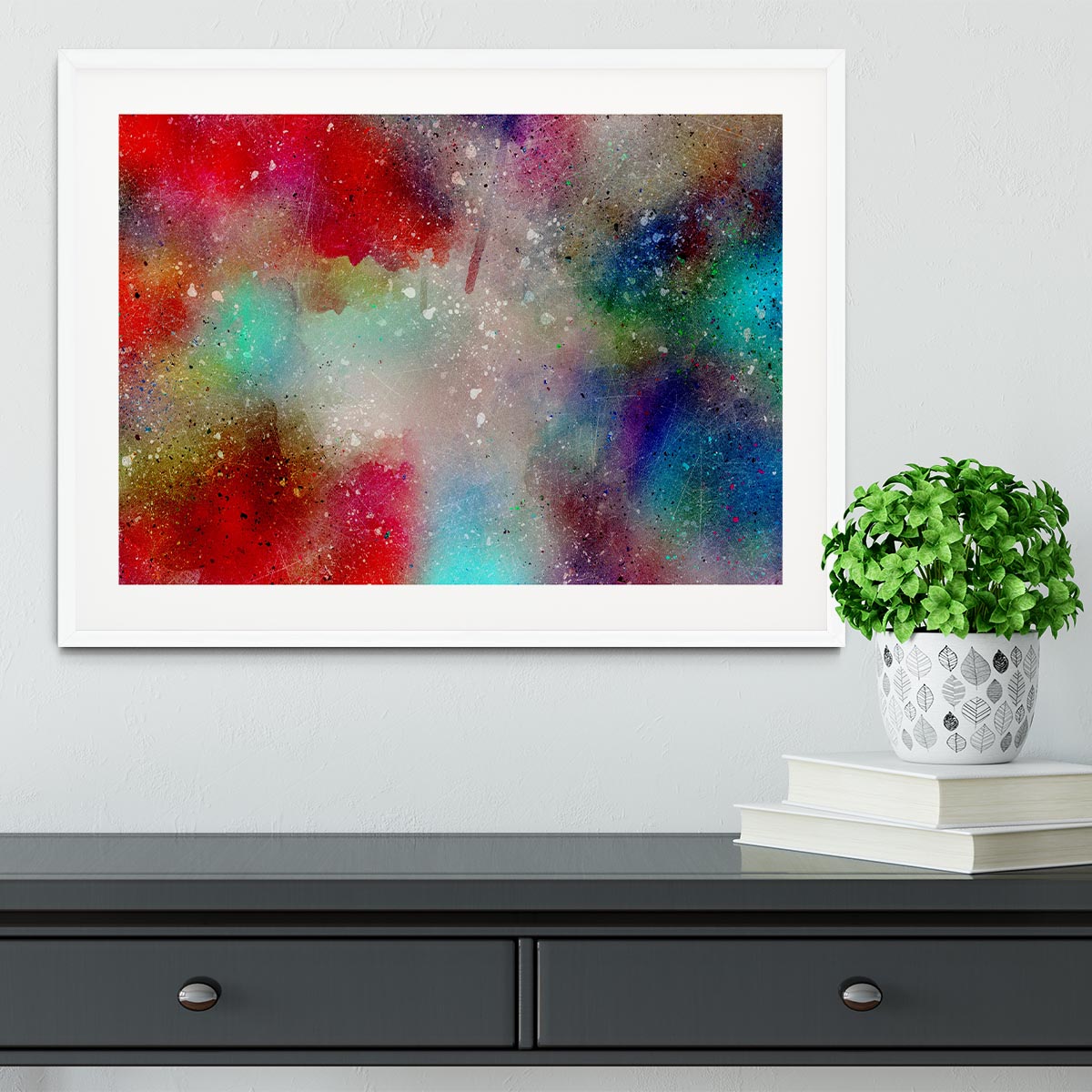 Colourful Mist Framed Print - Canvas Art Rocks - 5