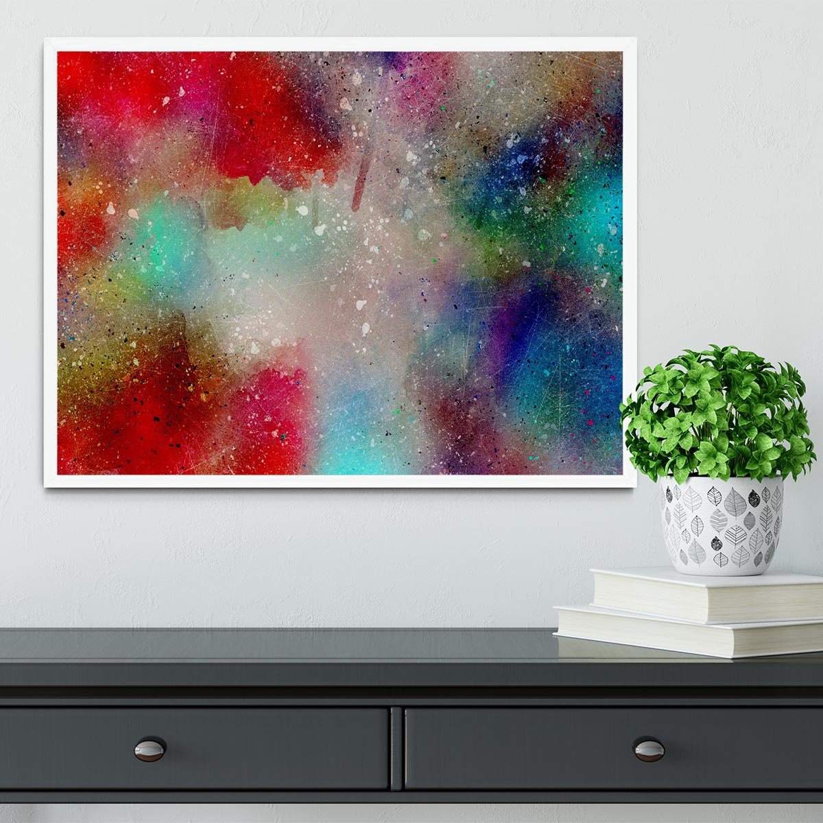 Colourful Mist Framed Print - Canvas Art Rocks -6