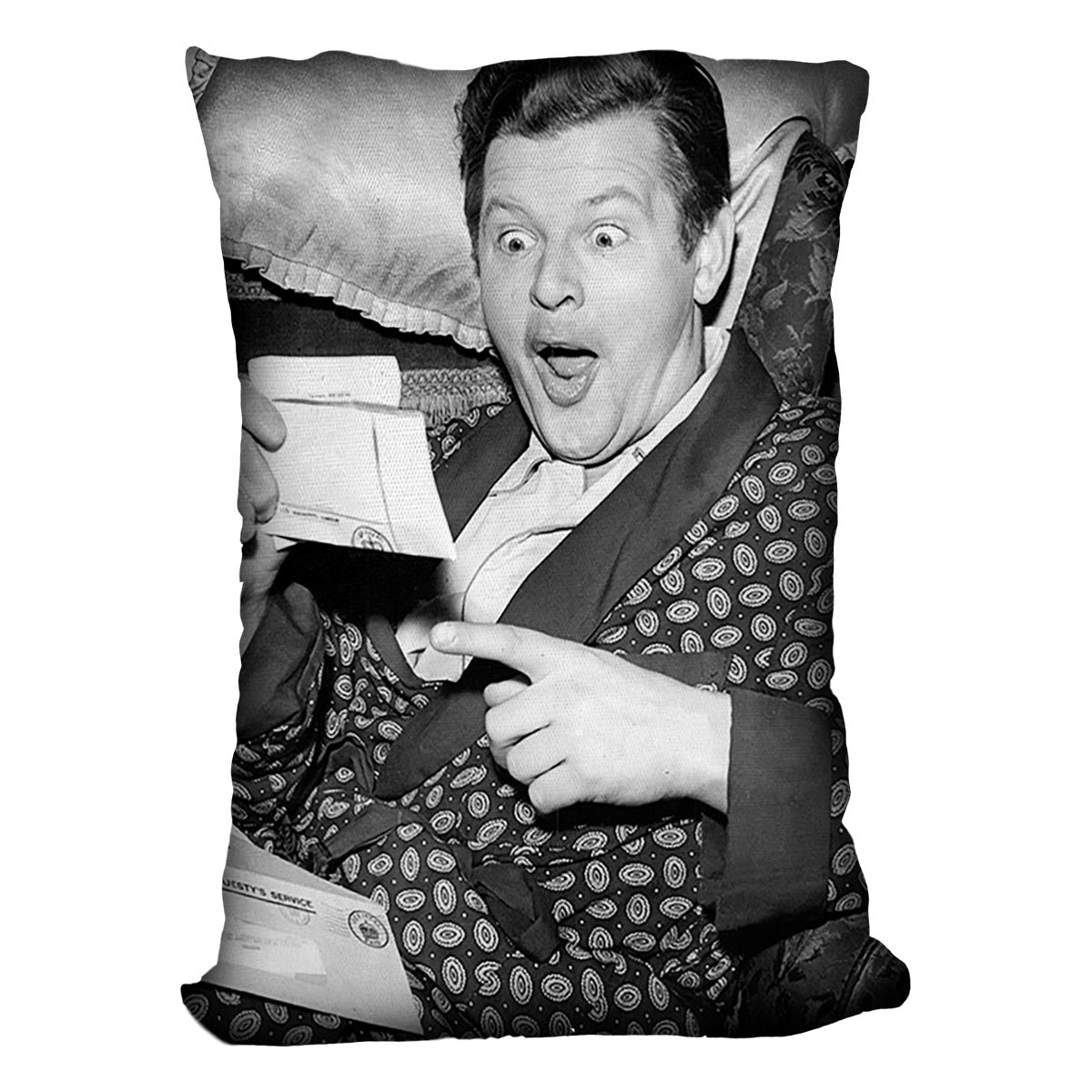 Comedian Benny Hill Cushion