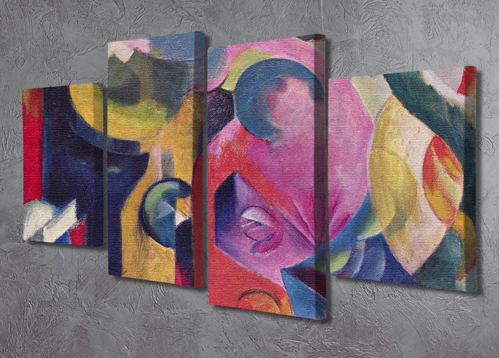 Composition III by Franz Marc 4 Split Panel Canvas - Canvas Art Rocks - 2