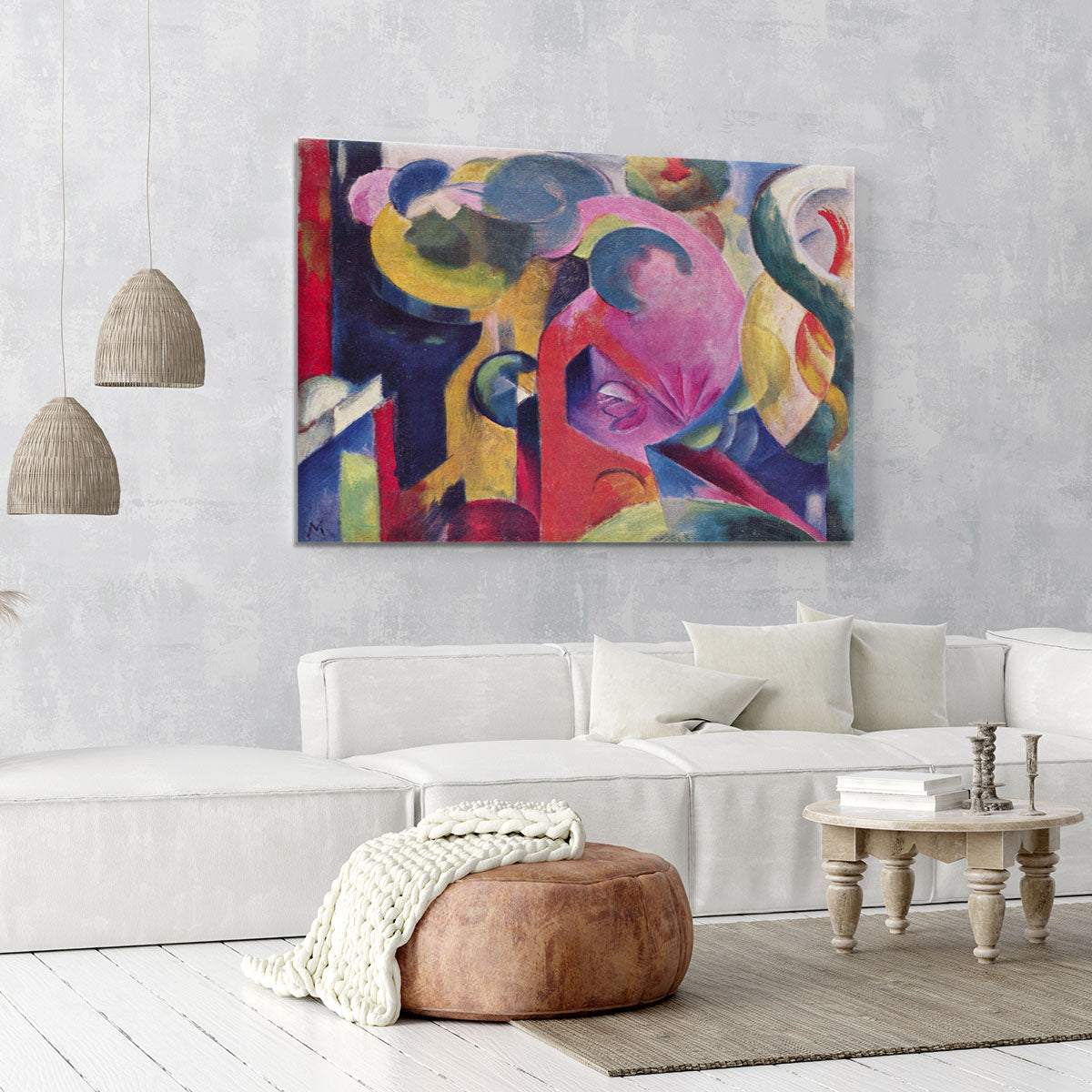 Composition III by Franz Marc Canvas Print or Poster - Canvas Art Rocks - 6