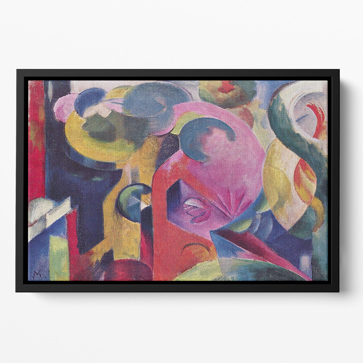 Composition III by Franz Marc Floating Framed Canvas