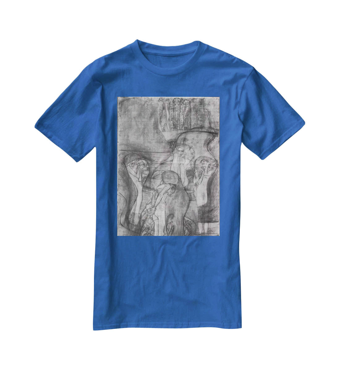 Composition draft of the law faculty image by Klimt T-Shirt - Canvas Art Rocks - 2