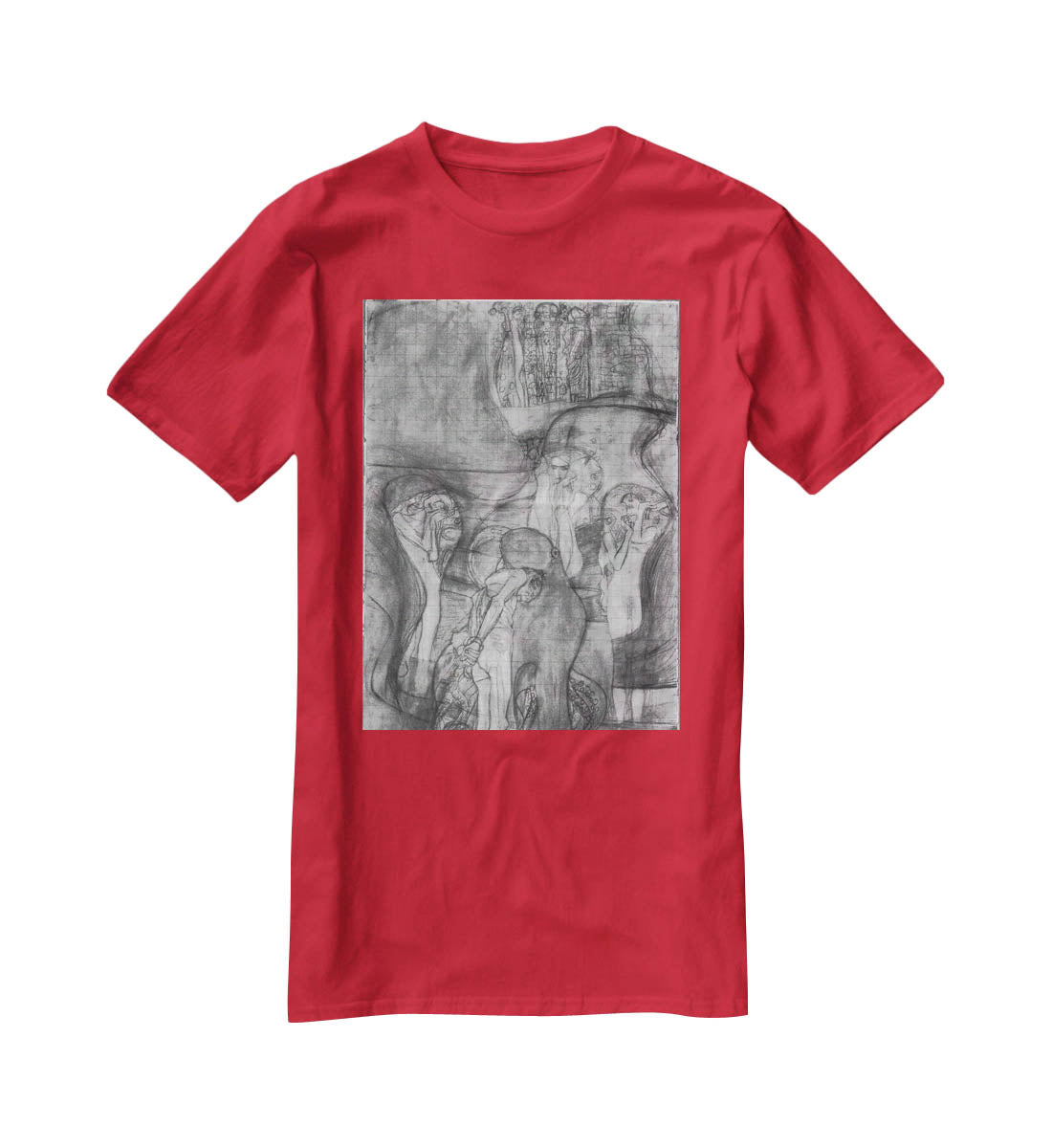 Composition draft of the law faculty image by Klimt T-Shirt - Canvas Art Rocks - 4