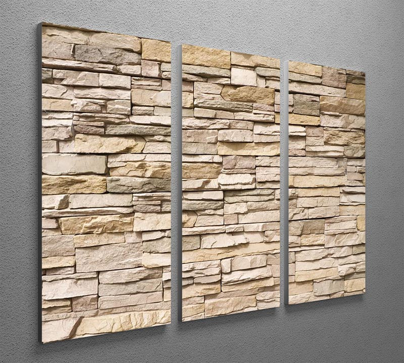 Contemporary stacked stone 3 Split Panel Canvas Print - Canvas Art Rocks - 2