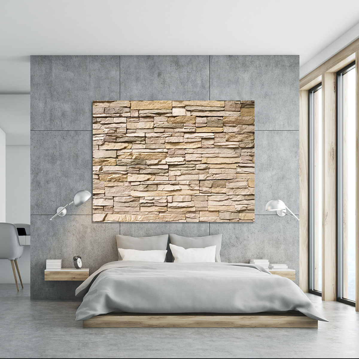 Contemporary stacked stone Canvas Print or Poster - Canvas Art Rocks - 5
