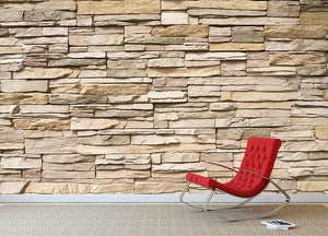 Contemporary stacked stone Wall Mural Wallpaper - Canvas Art Rocks - 2