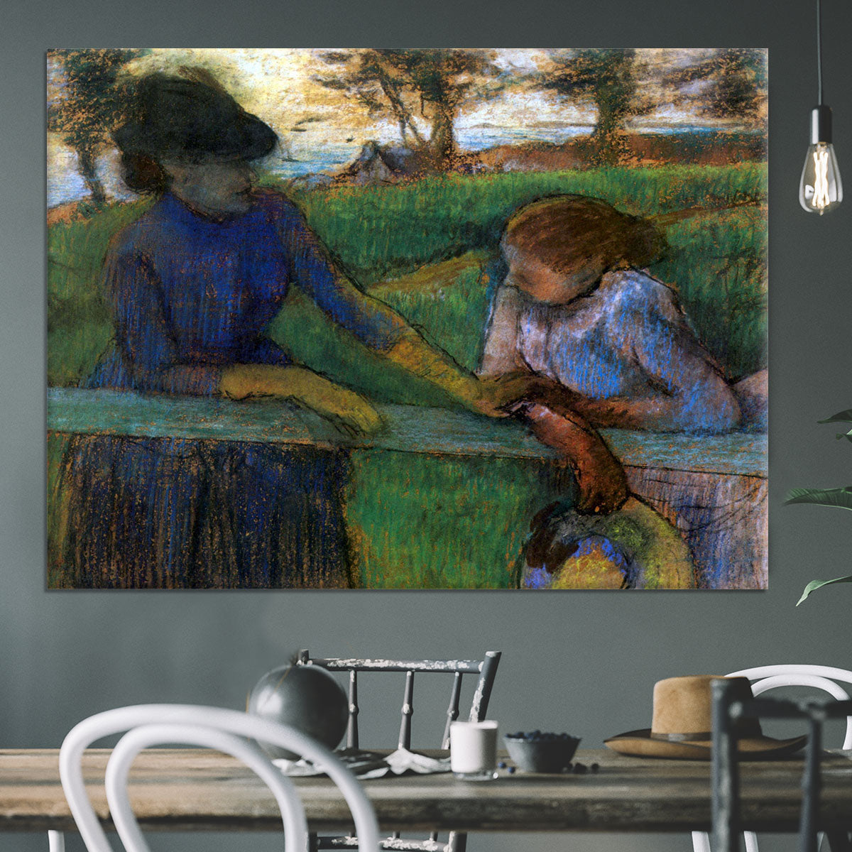 Conversation by Degas Canvas Print or Poster - Canvas Art Rocks - 3