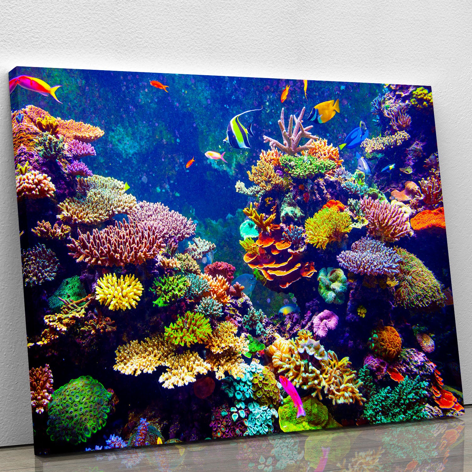 Coral Reef and Tropical Fish Canvas Print or Poster - Canvas Art Rocks - 1