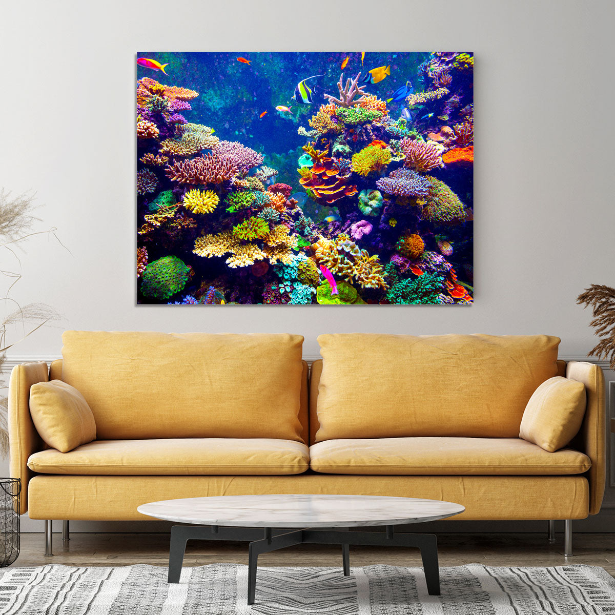 Coral Reef and Tropical Fish Canvas Print or Poster - Canvas Art Rocks - 4