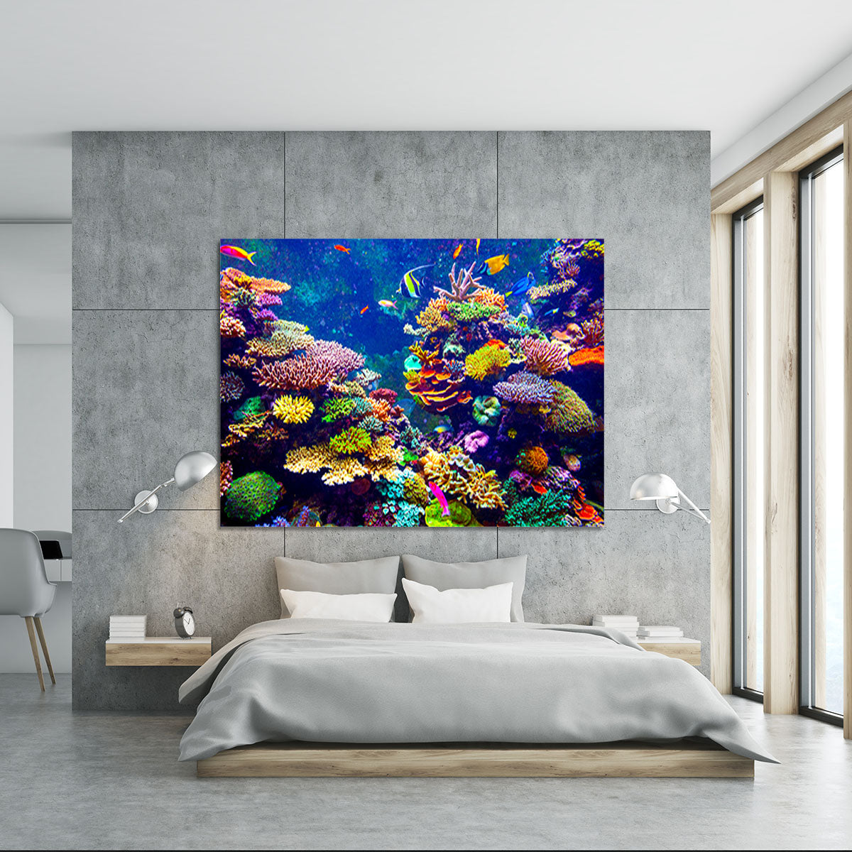 Coral Reef and Tropical Fish Canvas Print or Poster - Canvas Art Rocks - 5