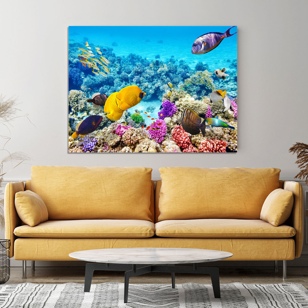 Corals and tropical fish Canvas Print or Poster - Canvas Art Rocks - 4