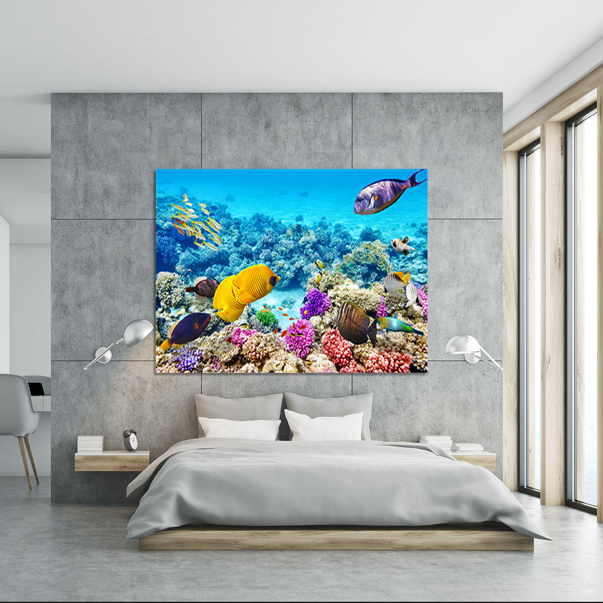 Corals and tropical fish Canvas Print or Poster - Canvas Art Rocks - 5