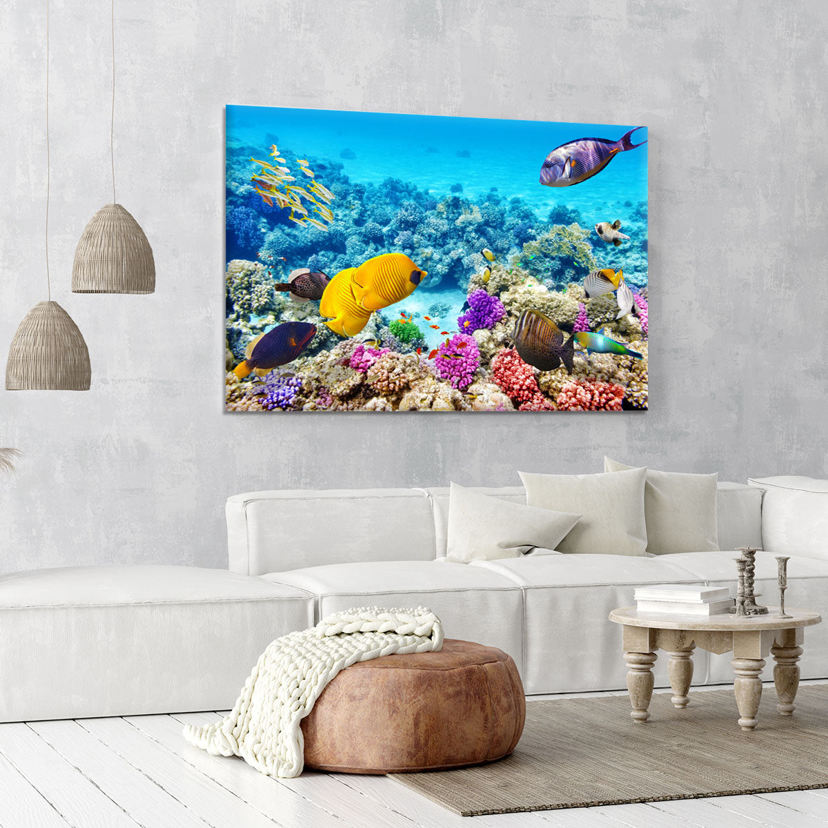 Corals and tropical fish Canvas Print or Poster - Canvas Art Rocks - 6