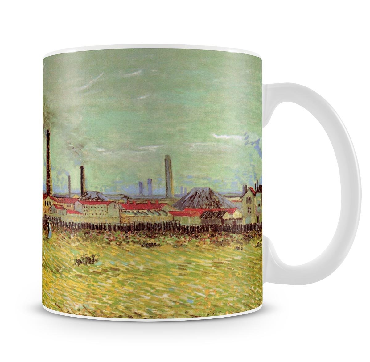 Corner of Voyer d Argenson Park at Asnieres 2 by Van Gogh Mug - Canvas Art Rocks - 4