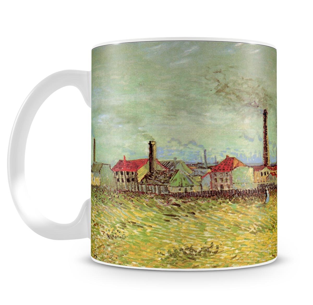 Corner of Voyer d Argenson Park at Asnieres 2 by Van Gogh Mug - Canvas Art Rocks - 4