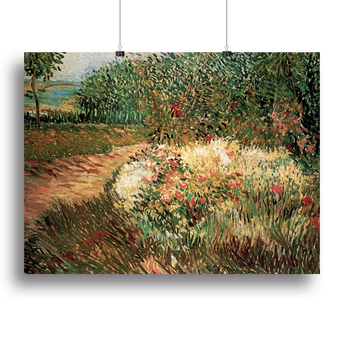 Corner of Voyer d Argenson Park at Asnieres by Van Gogh Canvas Print or Poster - Canvas Art Rocks - 2
