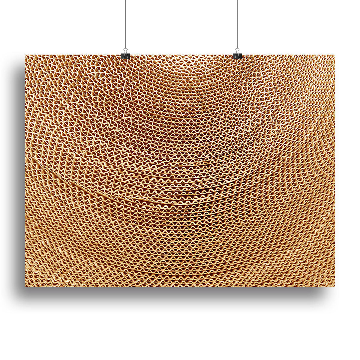 Corrugated cardboard abstract Canvas Print or Poster - Canvas Art Rocks - 2