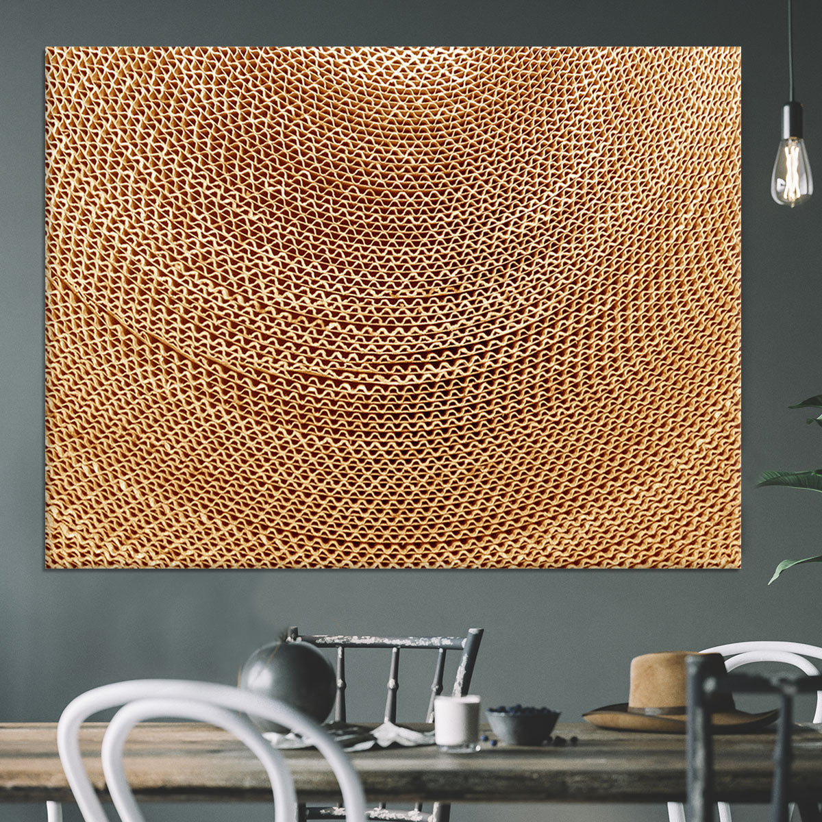 Corrugated cardboard abstract Canvas Print or Poster - Canvas Art Rocks - 3