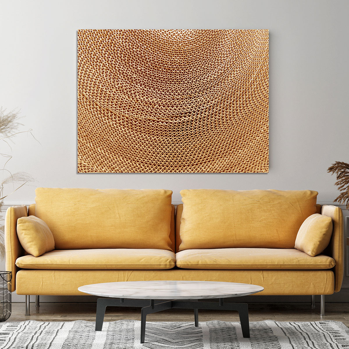 Corrugated cardboard abstract Canvas Print or Poster - Canvas Art Rocks - 4