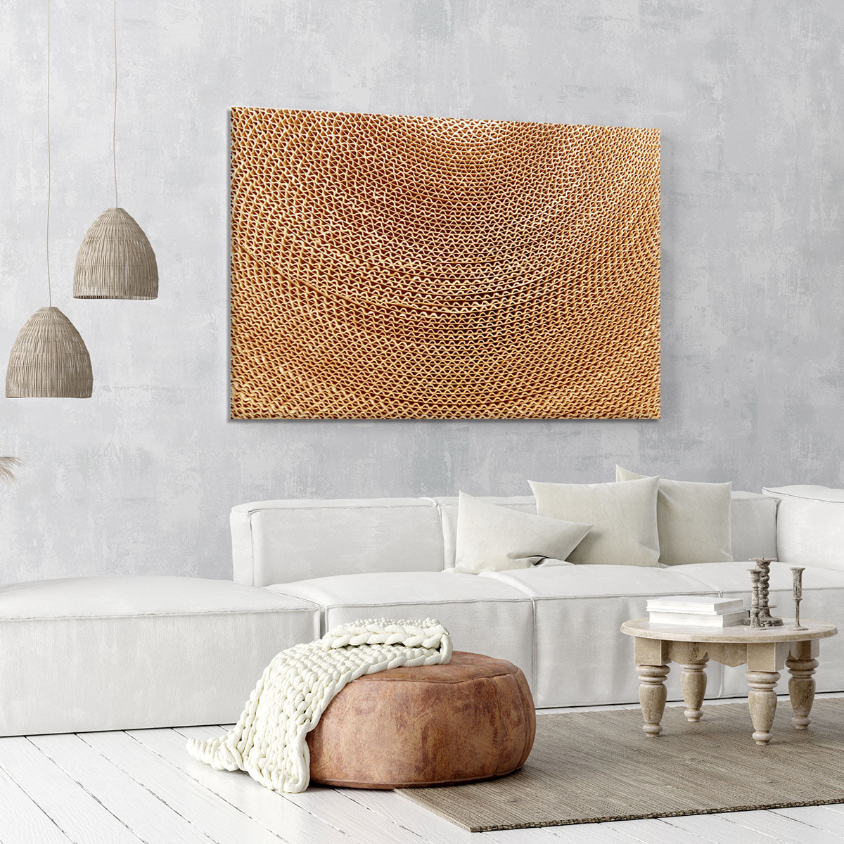 Corrugated cardboard abstract Canvas Print or Poster - Canvas Art Rocks - 6