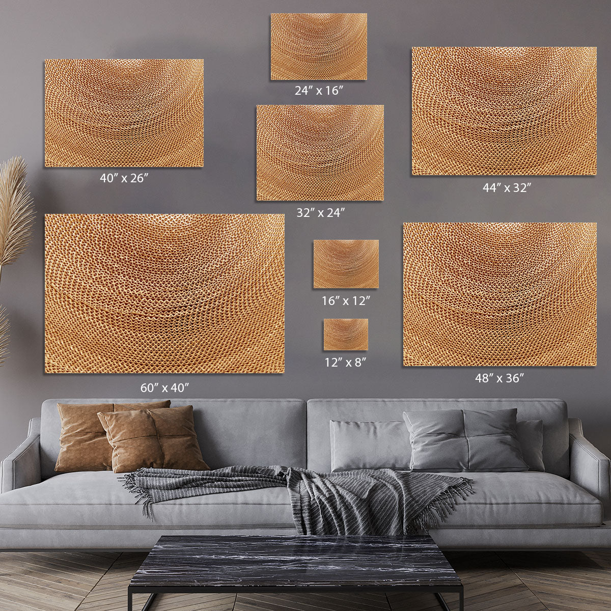 Corrugated cardboard abstract Canvas Print or Poster - Canvas Art Rocks - 7