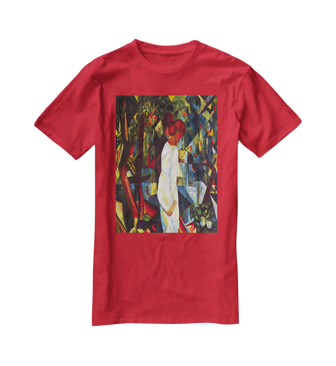 Couple in the forest by Macke T-Shirt - Canvas Art Rocks - 4