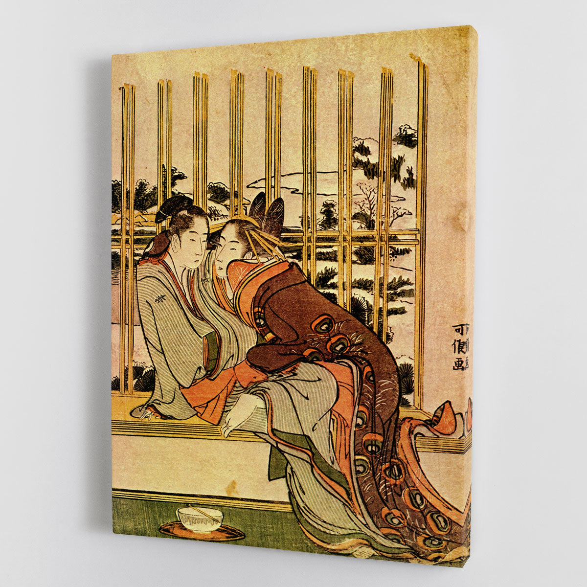 Couples by Hokusai Canvas Print or Poster - Canvas Art Rocks - 1