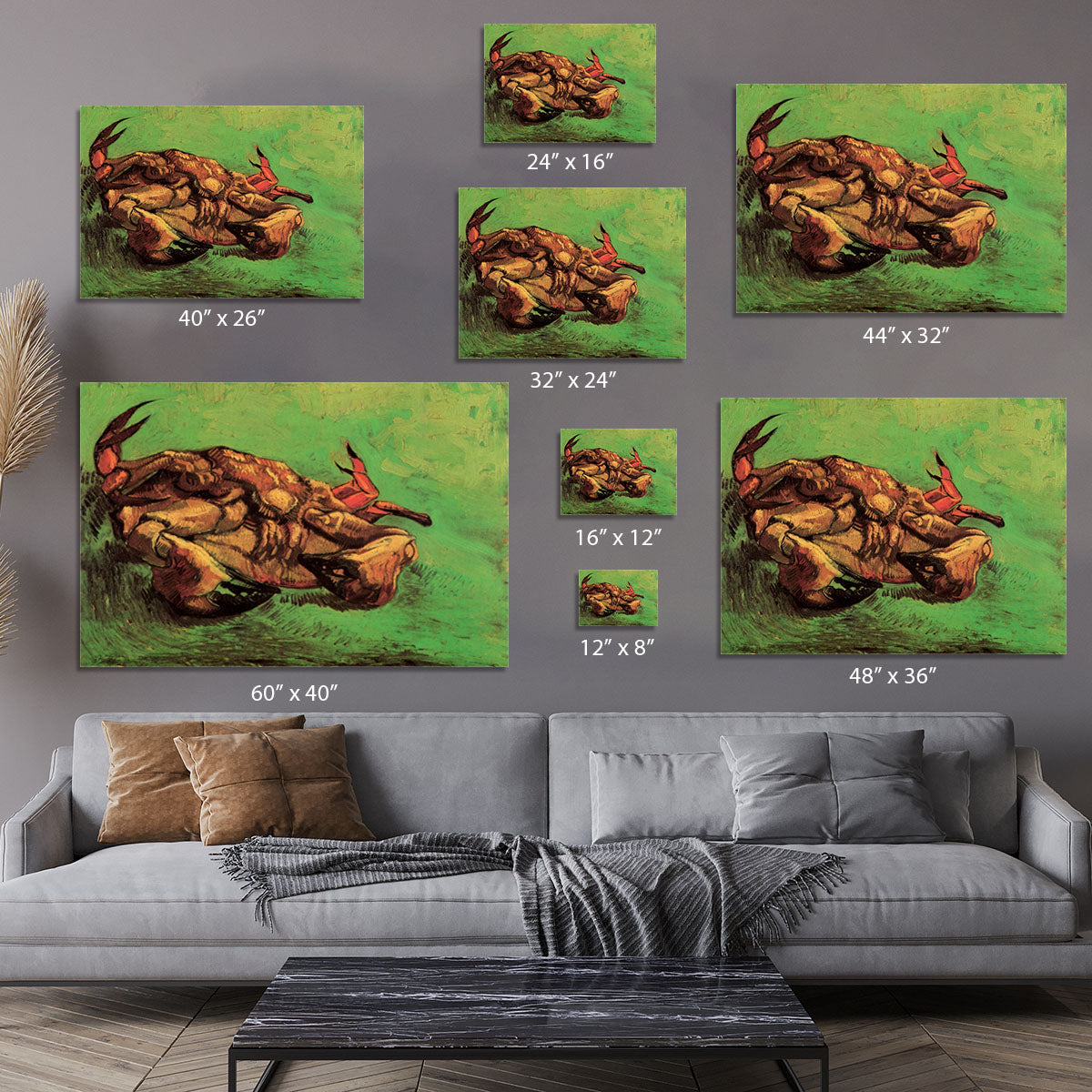 Crab on Its Back by Van Gogh Canvas Print or Poster - Canvas Art Rocks - 7