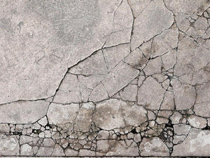 Cracked concrete Wall Mural Wallpaper - Canvas Art Rocks - 1