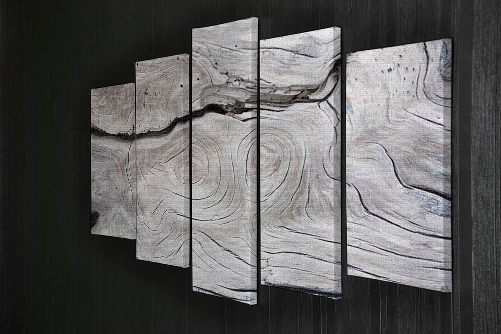 Cracks and structures in wood 5 Split Panel Canvas - Canvas Art Rocks - 2