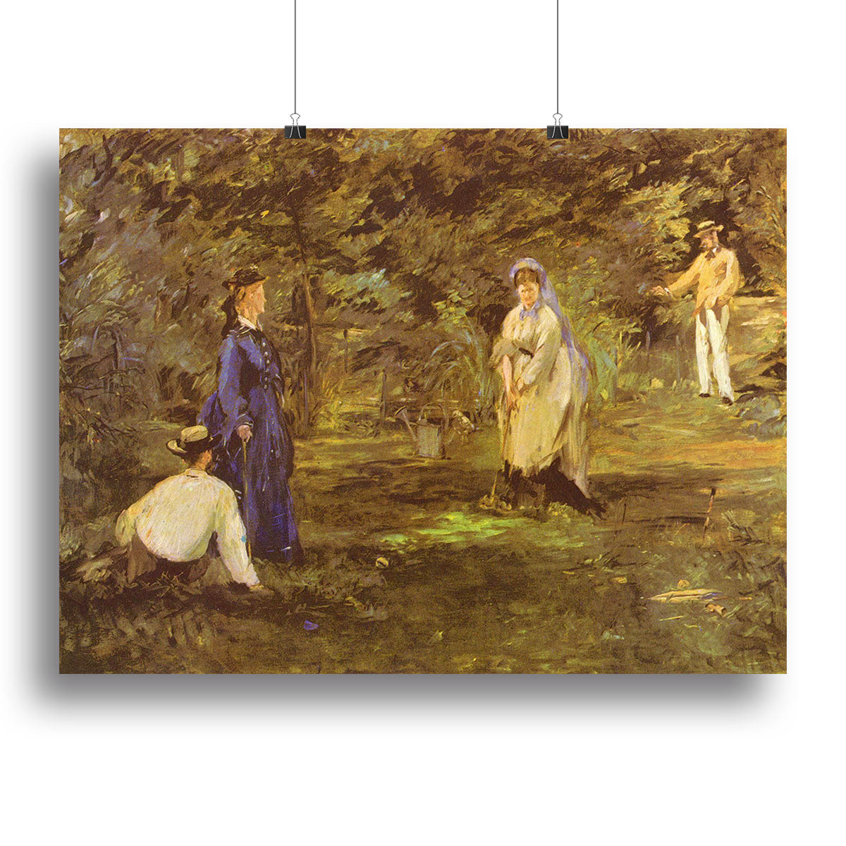 Croquet Party by Manet Canvas Print or Poster - Canvas Art Rocks - 2
