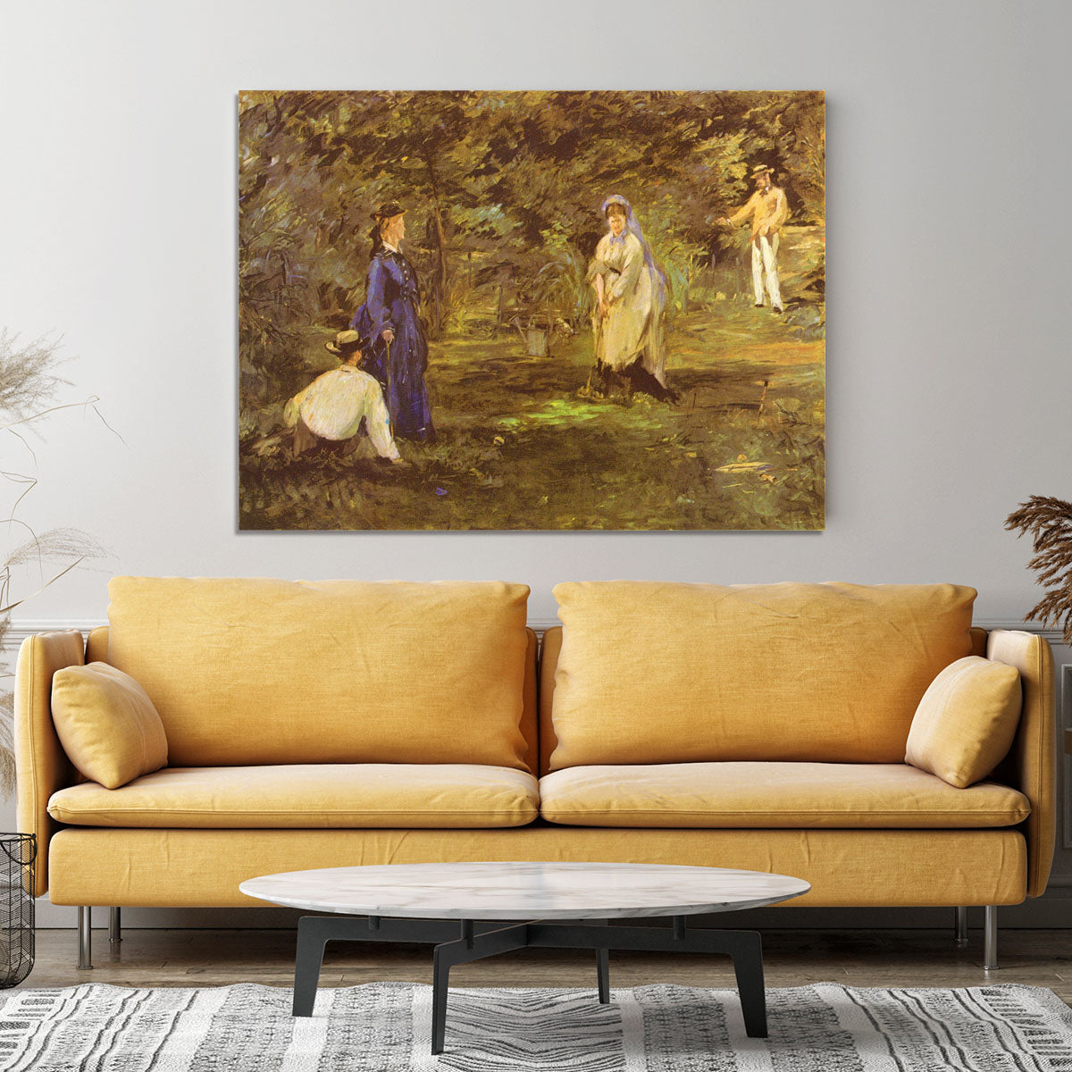 Croquet Party by Manet Canvas Print or Poster - Canvas Art Rocks - 4