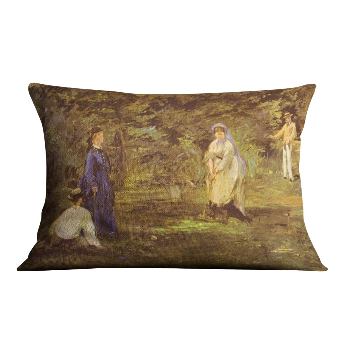 Croquet Party by Manet Cushion