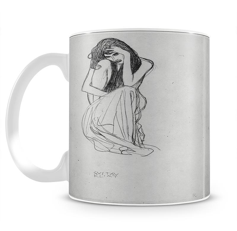 Crouching from the front by Klimt Mug - Canvas Art Rocks - 2