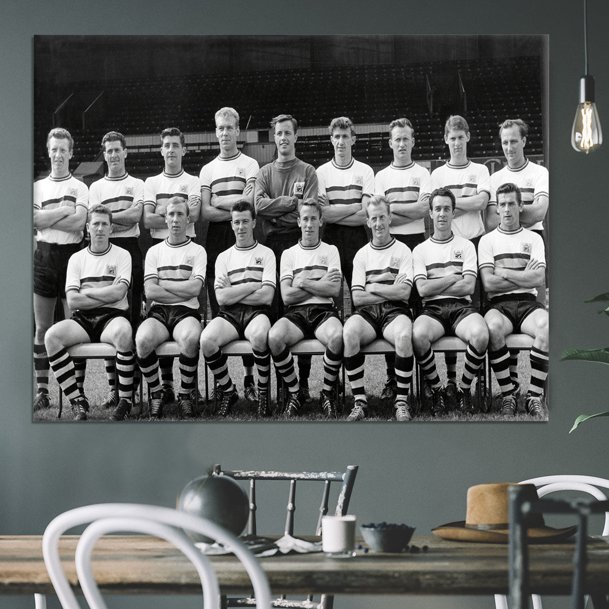 Crystal Palace Football Club Team Photo 1961 Canvas Print or Poster - Canvas Art Rocks - 3
