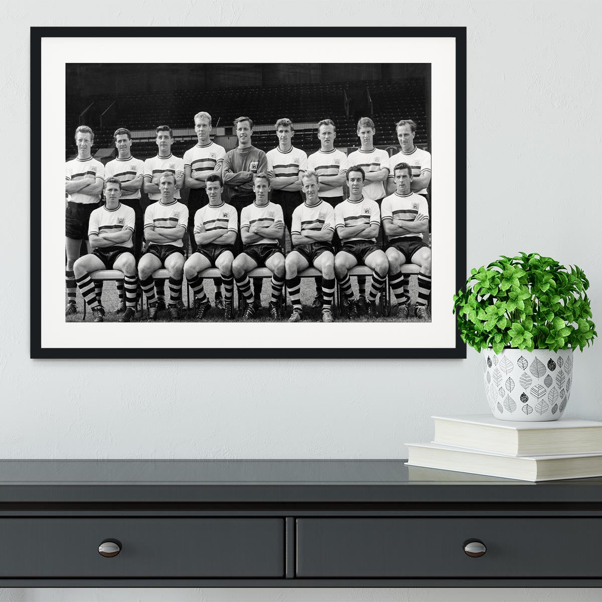 Crystal Palace Football Club Team Photo 1961 Framed Print - Canvas Art Rocks - 1