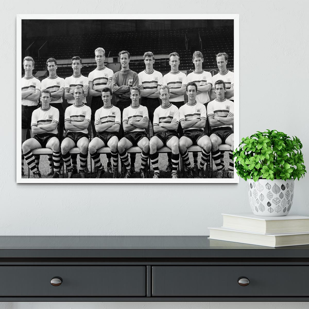 Crystal Palace Football Club Team Photo 1961 Framed Print - Canvas Art Rocks -6