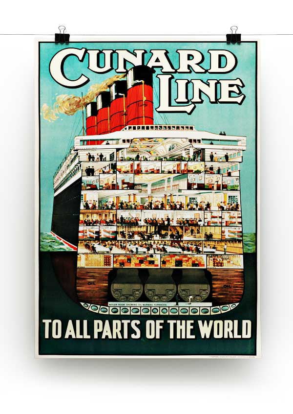 Cunard Line Print - Canvas Art Rocks - 2