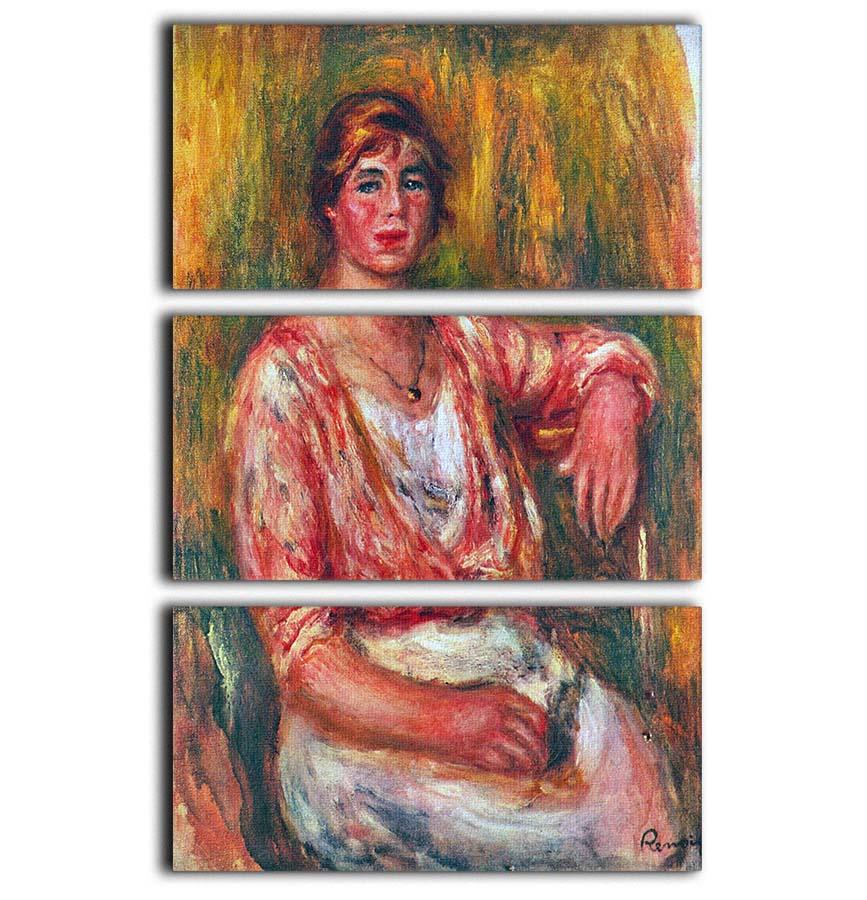 Dairymaid by Renoir 3 Split Panel Canvas Print - Canvas Art Rocks - 1
