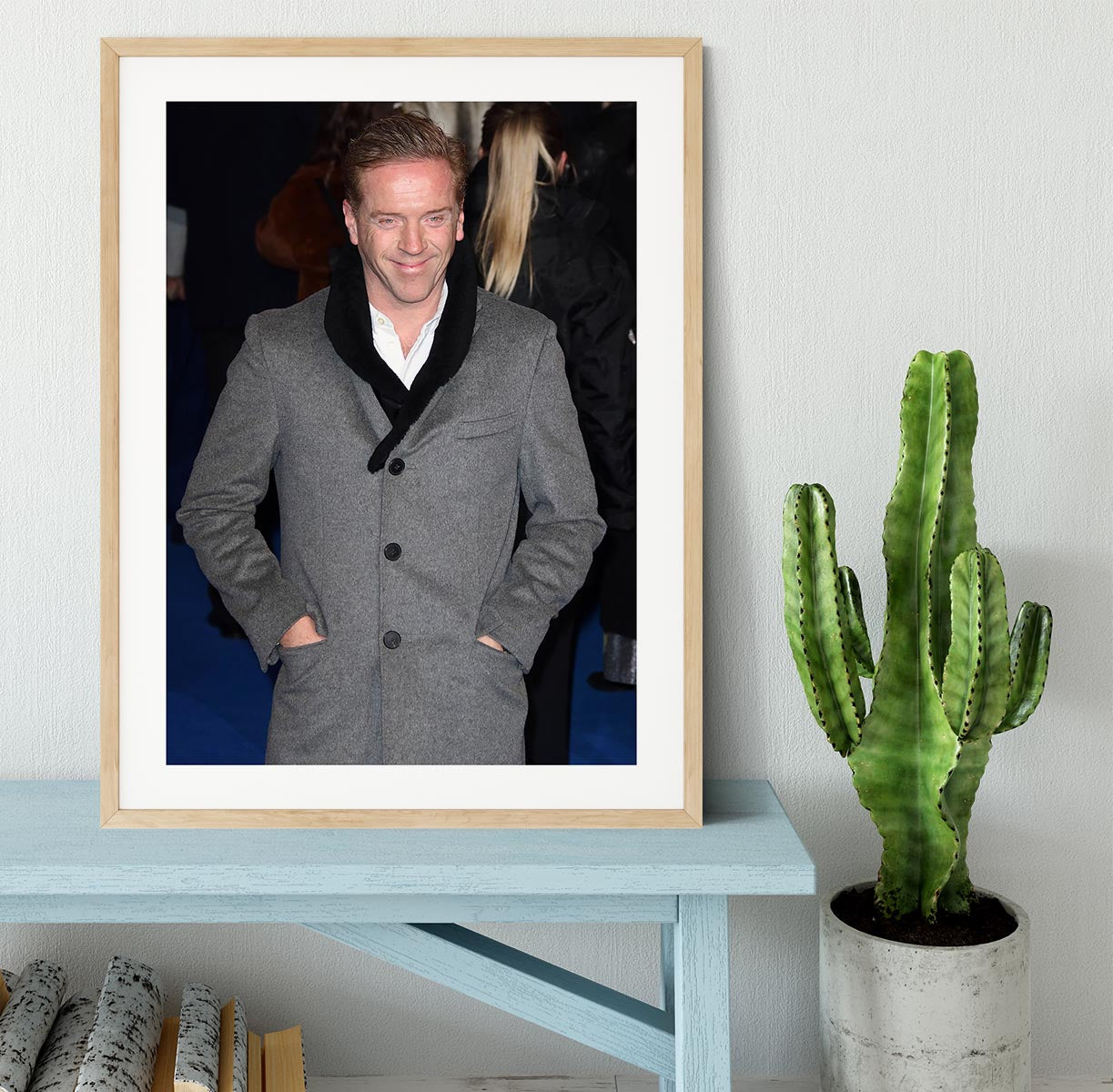 Damian Lewis on the red carpet Framed Print - Canvas Art Rocks - 3