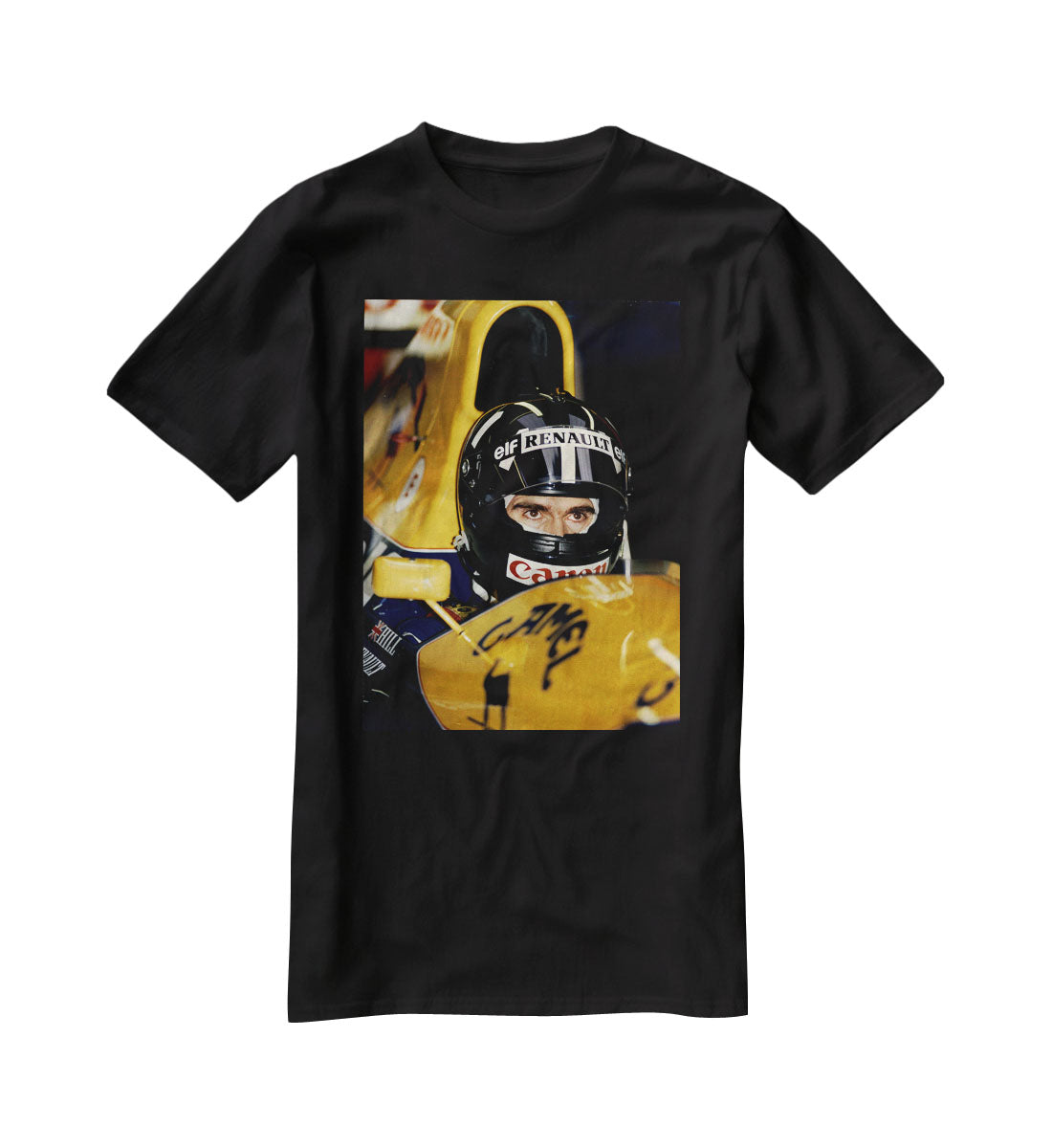 Damon Hill at Silverstone T-Shirt - Canvas Art Rocks - 1