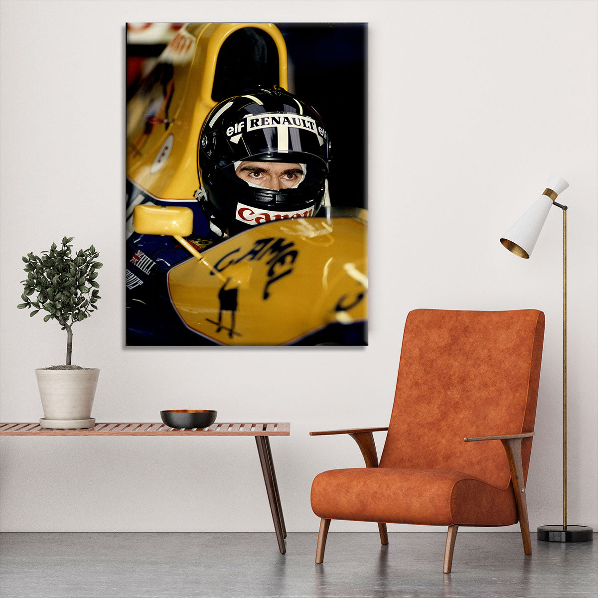 Damon Hill at Silverstone Canvas Print or Poster - Canvas Art Rocks - 6