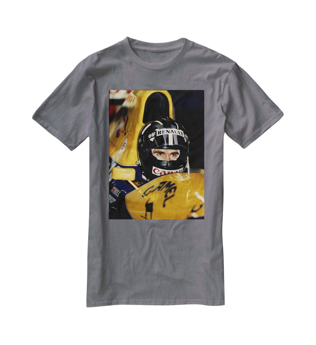 Damon Hill at Silverstone T-Shirt - Canvas Art Rocks - 3