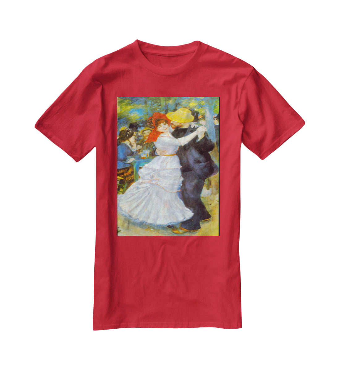 Dance at Bougival by Renoir T-Shirt - Canvas Art Rocks - 4